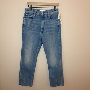 NWT MOTHER SUPERIOR High Waisted Rider Ankle Jeans Salt of the Earth Size 30